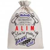 Мешочек холщовый подарочный "If your name is Alim, you are pretty…"