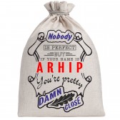 Мешочек холщовый подарочный "If your name is Arhip, you are pretty…"