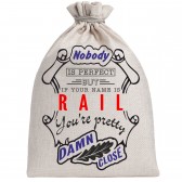 Мешочек холщовый подарочный "If your name is Rail, you are pretty…"