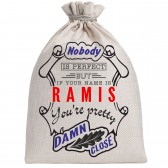 Мешочек холщовый подарочный "If your name is Ramis, you are pretty…"