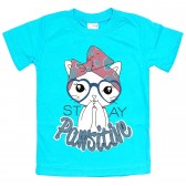 Футболка для девочки "Stay Pawsitive"