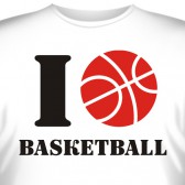 Футболка "I love basketball"