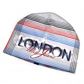 Шапка женская со стразами "London" (grey)