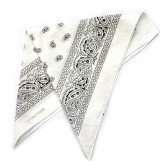 Бандана тонкая "Огурцы в квадрате"-1 (white)