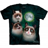 Футболка "Three Grumpy Cat Moon" (США)