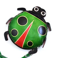 Кошелек кожаный "Божья коровка"