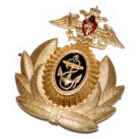 Кокарда ВМФ РФ Офицерская с гербом РФ