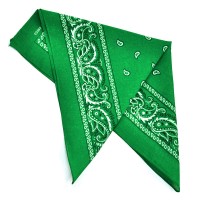 Бандана тонкая "Огурцы в квадрате" -30 (green)