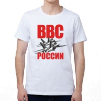 Футболка с принтом, мужская "ВВС России"