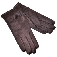 Перчатки женские, трикотажные -47 (коричневый)