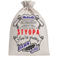 Мешочек холщовый подарочный "If your name is Styopa, you are pretty…"