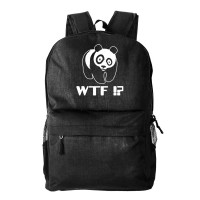 Рюкзак текстильный, молодежный "WTF? (панда)"