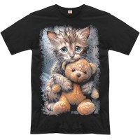 Футболка "Котенок с игрушкой"