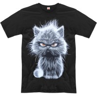 Футболка "Хмурый котенок"