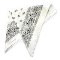 Бандана тонкая "Огурцы в квадрате"-1 (white)
