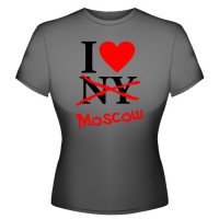 Футболка "I love moscow" (2)