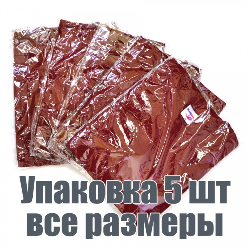 Упаковка футболок, 5 шт, 5 размеров (Бордовый)