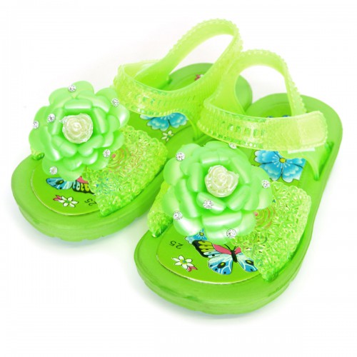 Сандали детские, пляжные, для девочки "Розочка" (green)