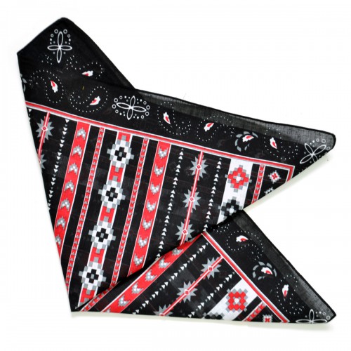 Бандана тонкая "Пиксельные линии" (black)