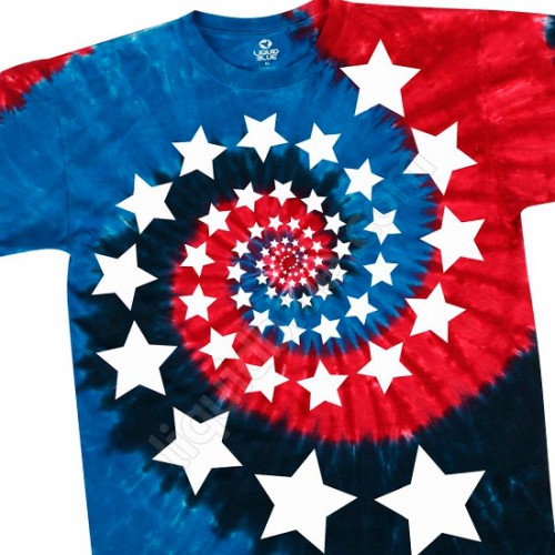 Футболка "Red White and Blue Spiral Stars" (США)