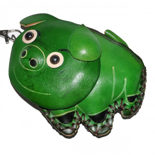Кошелек кожаный "Свинка"