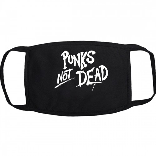 Маска на лицо от вирусов "Punks Not Dead" (многоразовая)