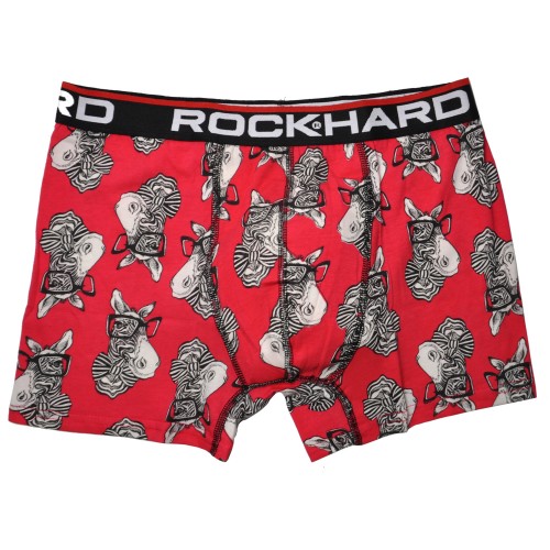 Трусы мужские боксеры "Rock Hard" (зебра в очках)