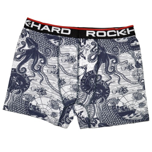 Трусы мужские боксеры "Rock Hard" (подводный мир)