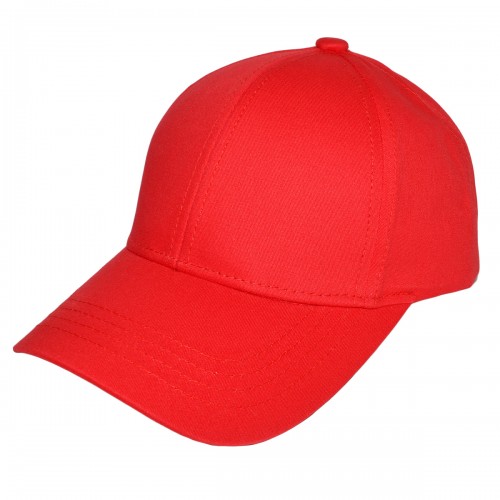 Бейсболка подростковая, однотонная "Karoca" (красный)