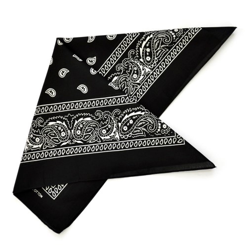 Бандана тонкая "Огурцы в квадрате"-6 (black)
