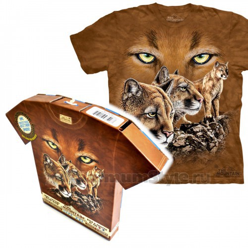Футболка в подарочной коробке The Mountain "Find 10 Cougars"