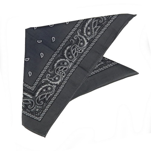 Бандана тонкая "Огурцы в квадрате"-27 (grey)