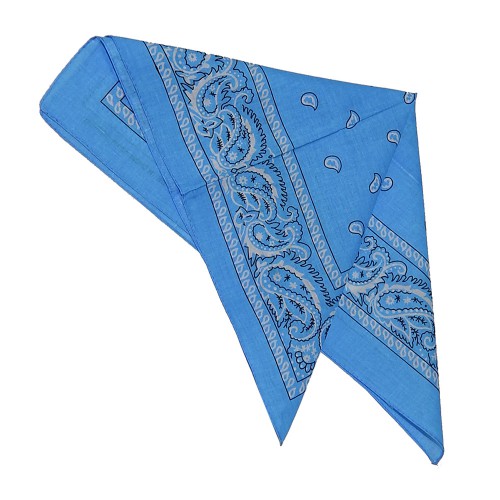 Бандана тонкая "Огурцы в квадрате"-28 (l-blue)