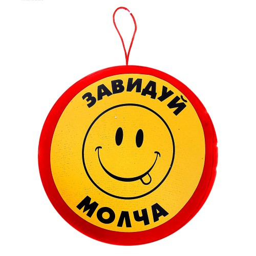 Подушка автомобильная "Завидуй молча" (на присоске)